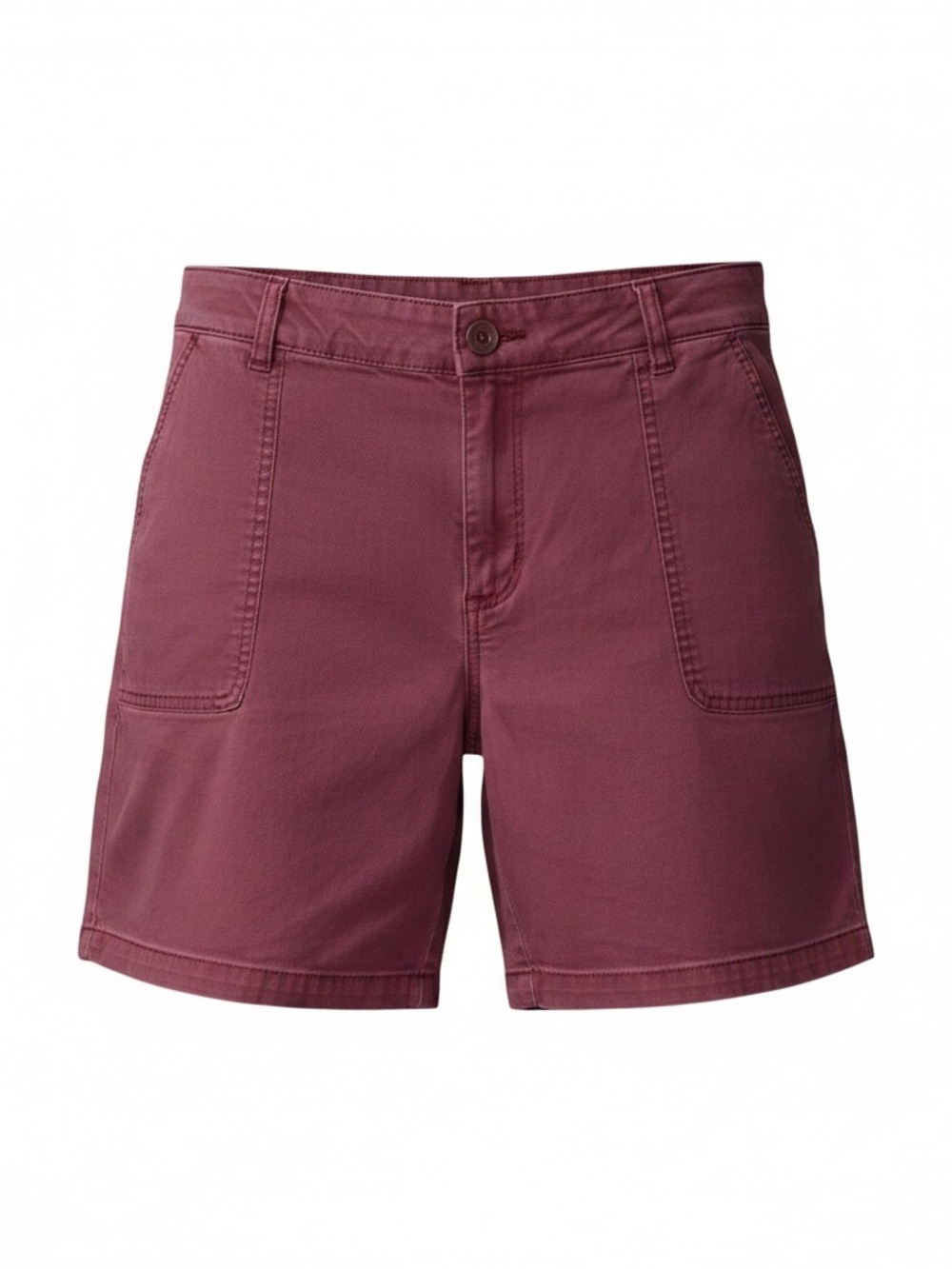Casual Women's Rose-Pink Utility Bermuda Shorts